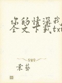 你的情深我不配全文下载txt下载