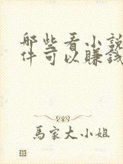 哪些看小说的软件可以赚钱