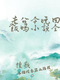 老公今晚回家吃饭吗小说全文阅读免费