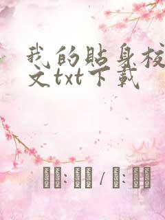 我的贴身校花全文txt下载