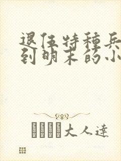 退伍特种兵穿越到明末的小说