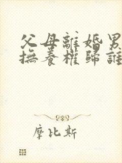 父母离婚男孩的抚养权归谁