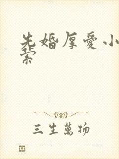 先婚厚爱小说莫萦