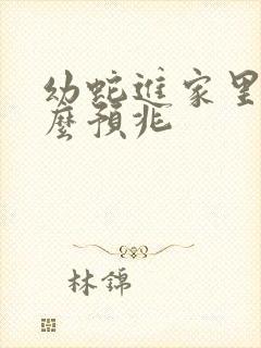 幼蛇进家里是什么预兆