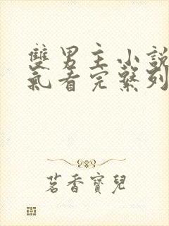 双男主小说一口气看完系列