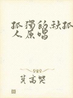 孤独的秋孤单的人原唱