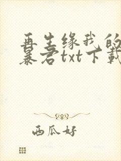 再生缘我的温柔暴君txt下载