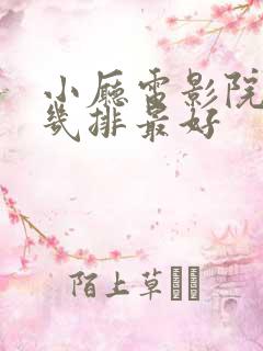 小厅电影院坐第几排最好