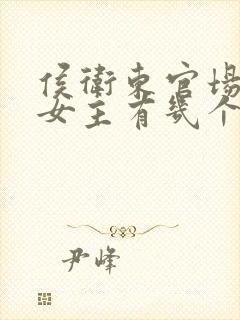 侯卫东官场笔记女主有几个