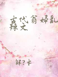 古代翁妇乱高h辣文