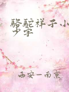 骆驼祥子小说多少字