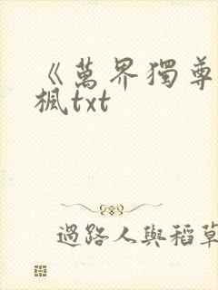 《万界独尊》林枫txt