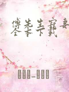 傅先生宠妻无度全本下载