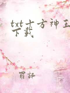 txt十方神王下载