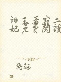 神王毒宠二嫁王妃免费阅读全文