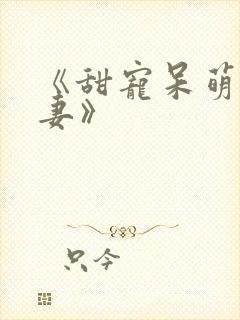 《甜宠呆萌小娇妻》