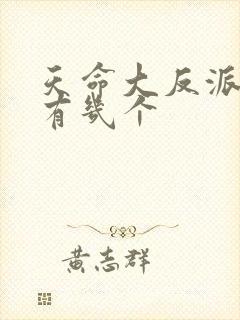 天命大反派女主有几个