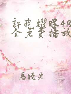 许我耀眼48集全免费播放