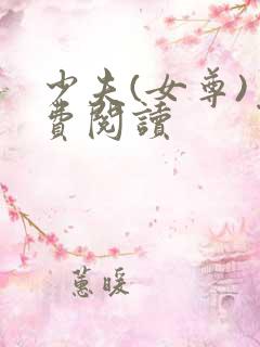 少夫(女尊)免费阅读