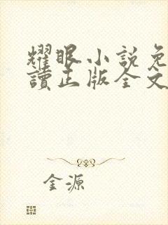 耀眼小说免费阅读正版全文