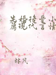 先婚后爱小说推荐现代言情短篇