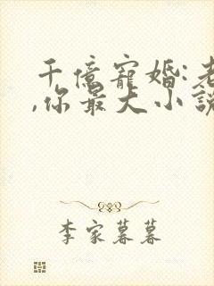 千亿宠婚:老婆,你最大小说