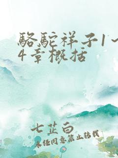 骆驼祥子1～24章概括