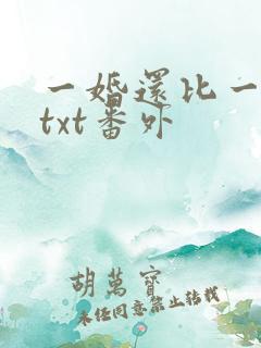一婚还比一婚高txt番外