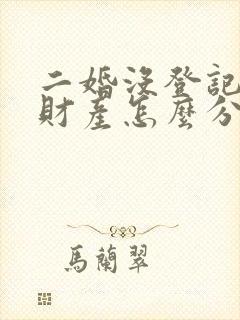 二婚没登记离婚财产怎么分配