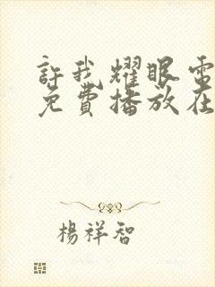 许我耀眼电视剧免费播放在线