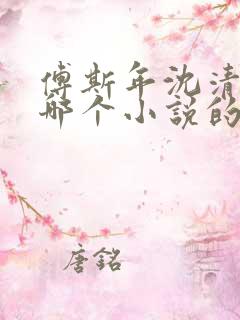 傅斯年沈清欢是哪个小说的