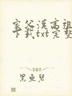 家父汉高祖小说下载txt完整