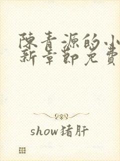 陈青源的小说最新章节免费阅读