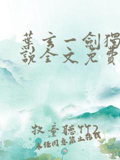 叶玄一剑独尊小说全文免费阅读