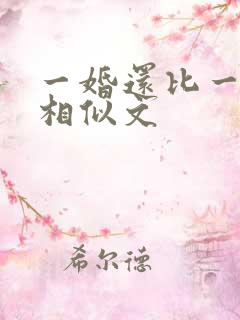 一婚还比一婚高相似文