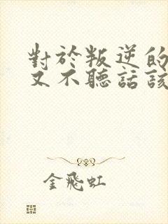 对于叛逆的孩子又不听话该怎么教