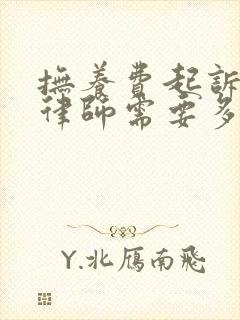 抚养费起诉委托律师需要多少钱