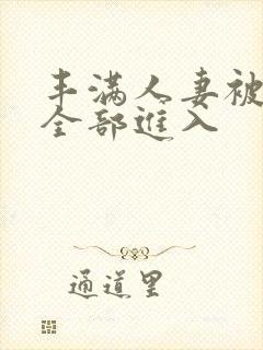 丰满人妻被黑人全部进入