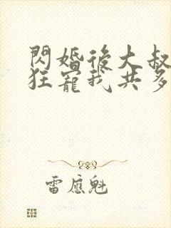 闪婚后大叔每天狂宠我共多章