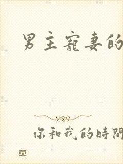 男主宠妻的甜文