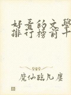 好看的文学书籍排行榜前十名