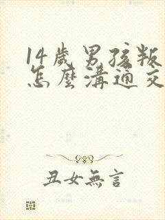 14岁男孩叛逆怎么沟通交流