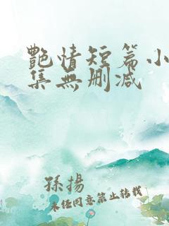 艳情短篇小说合集无删减