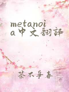 metanoia中文翻译