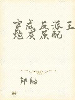 穿成反派王爷的炮灰原配