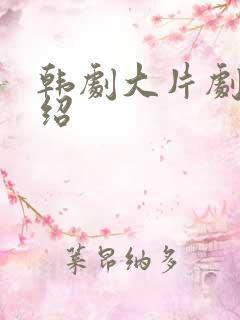 韩剧大片剧情介绍