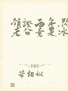 领证两年,闪婚老公竟是冰山上司