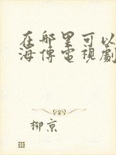 在哪里可以看藏海传电视剧