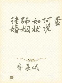 律师如何查个人婚姻状况