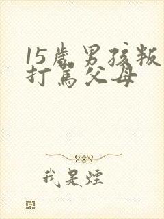 15岁男孩叛逆打骂父母